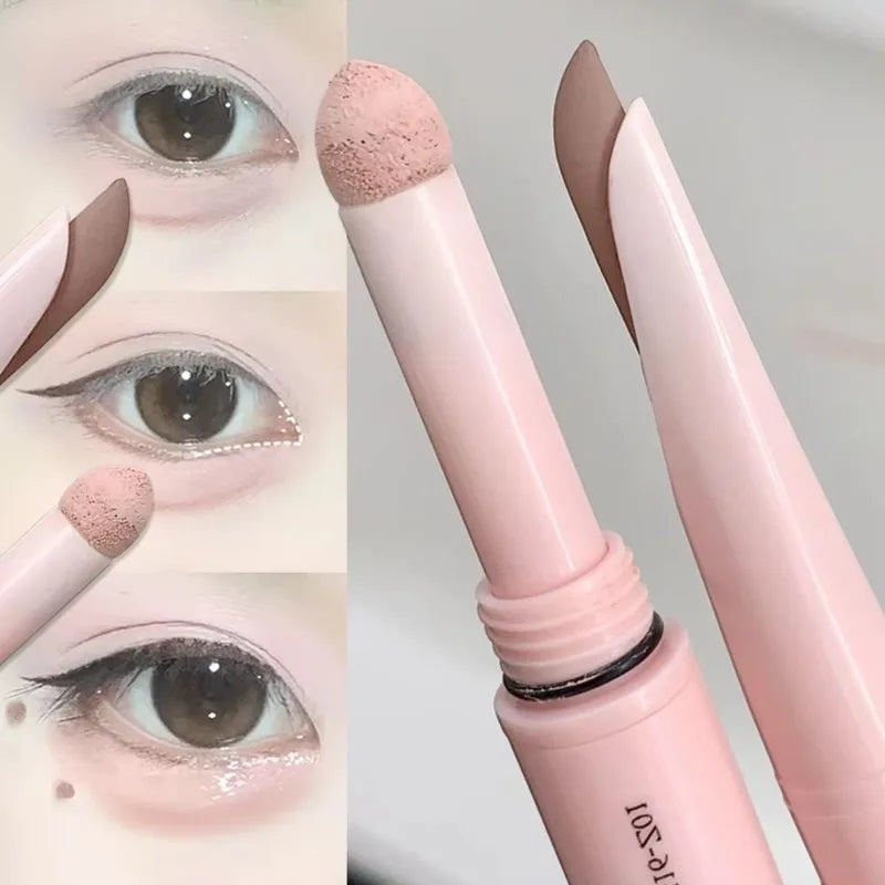 2 In 1 Matte Aegyosal Pen Glitter Brightening Highlight & Shadow Stick Double-end Eye Makeup Lying Silkworm Eyeliner Gel Pencil