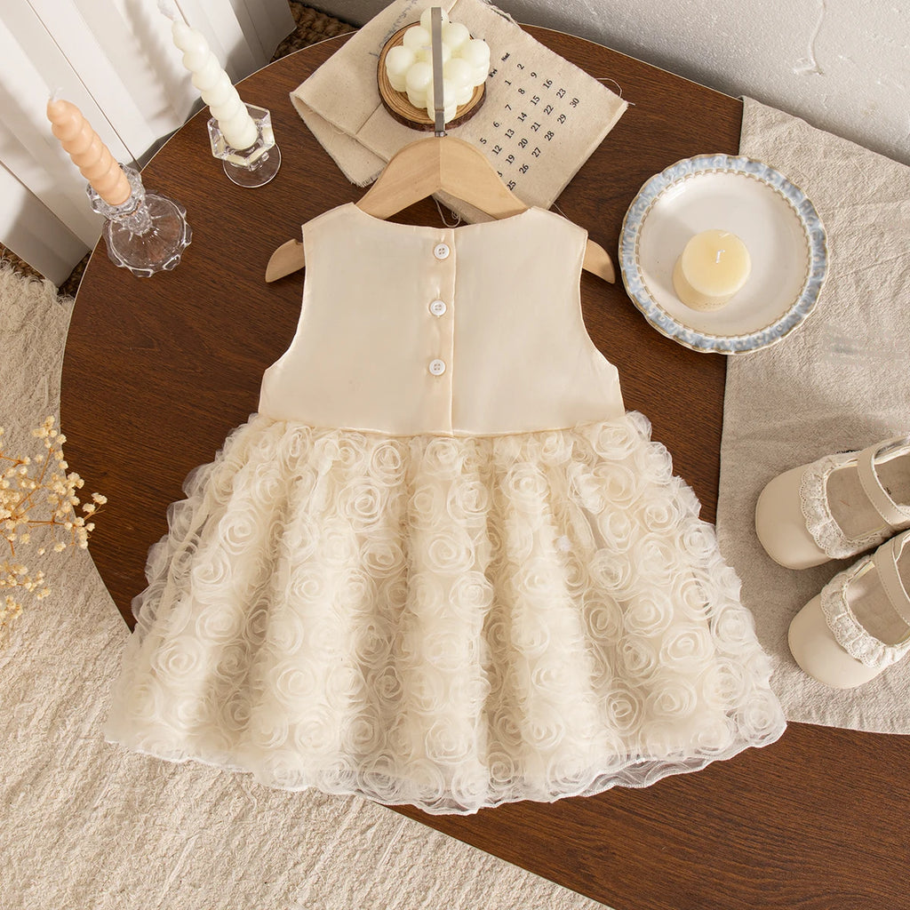 Baby Girls' Dress Summer Cute Flower Bowknot Baby Dress Sweet Princess Girls Dress Baby Girl Clothing ﻿