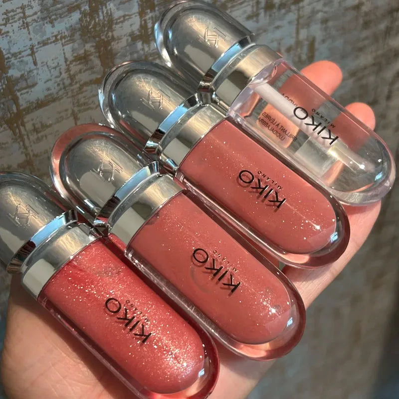 Fashion Kiko 3D Hydra Lip Gloss Colorfast Waterproof Long-lasting Moisturizing Shimmer Makeup Lip Gloss Lady Nature Lip Makeup