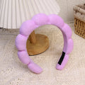 Fashion Microfiber Washing Wristbands Scrunchies Puffy Headband Spa Bubble Headband For Washing Face Makeup Shower Skincare
