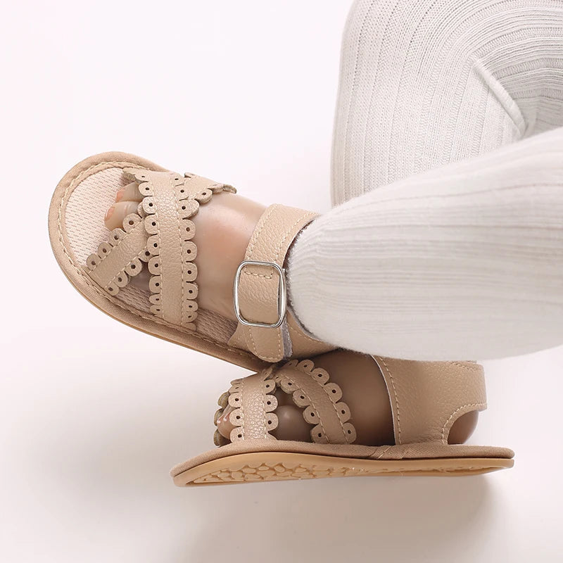 Summer newborn children's shoes, girls' sandals, children's shoes, outdoor casual walking shoes, 0-18 months old