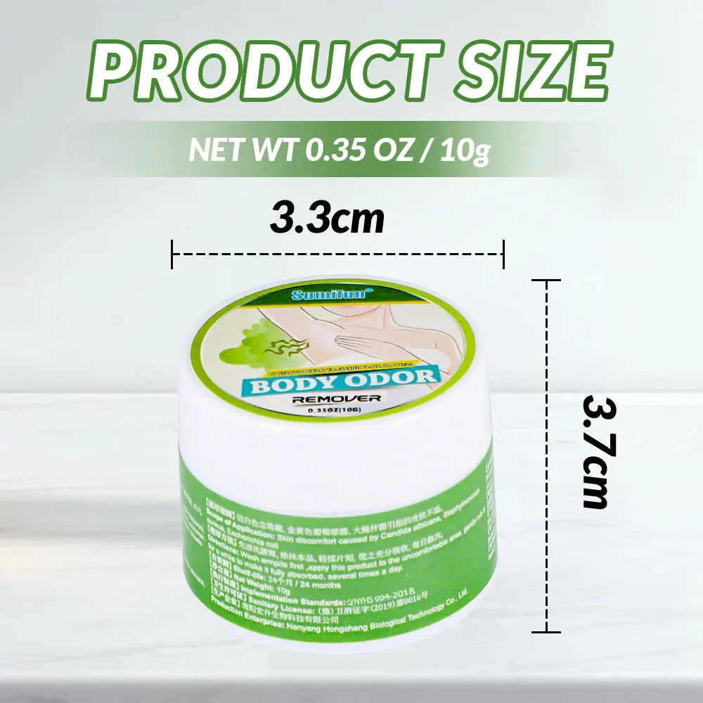 Underarm Deodorant Cream - Herbal Antiperspirant for Body Odor 10g