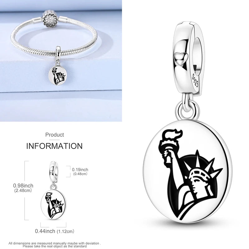 925 Sterling Silver Heart Infinity Charm Bead For Pandora Style Bracelets Gift For Her