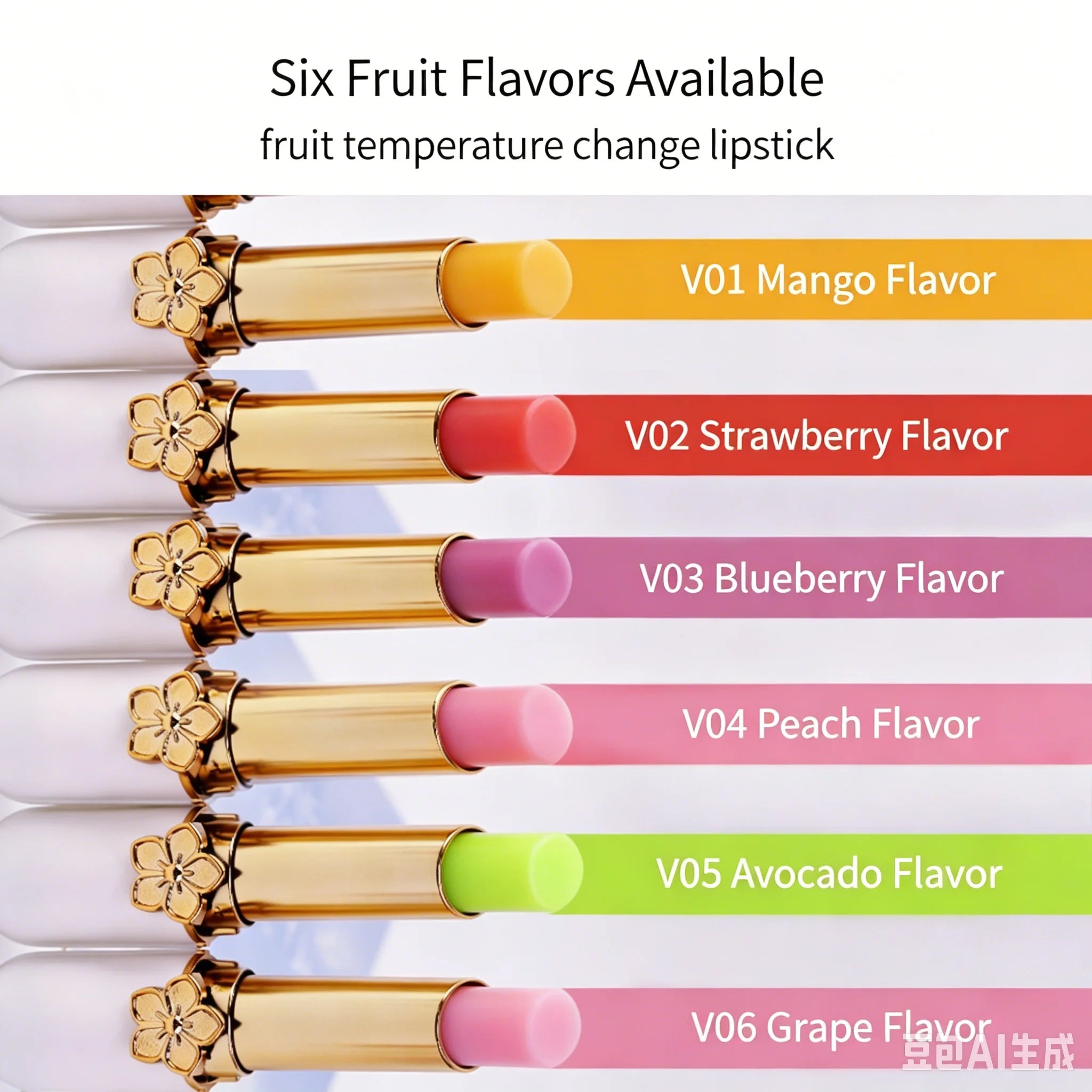 VIBELY Color Changing Lip Balm Moisturizing pH Lipstick Fruit Flavor Reduce Lip Lines Anti Cracking Hydrating Lip Care