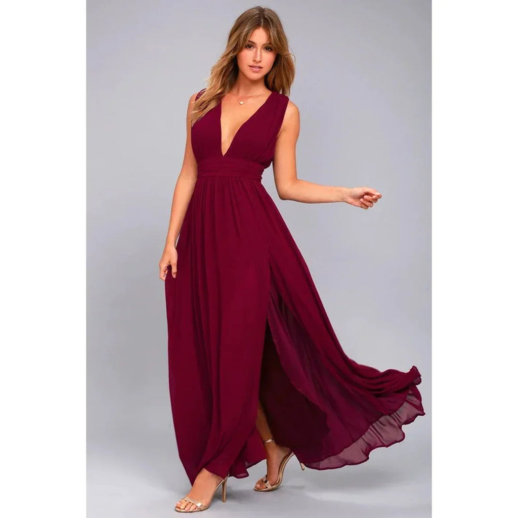 Sexy Backless Maxi Summer Dress Women'S Mesh Long Bodycon Red Christmas Dress Bridesmaid Evening Dresses