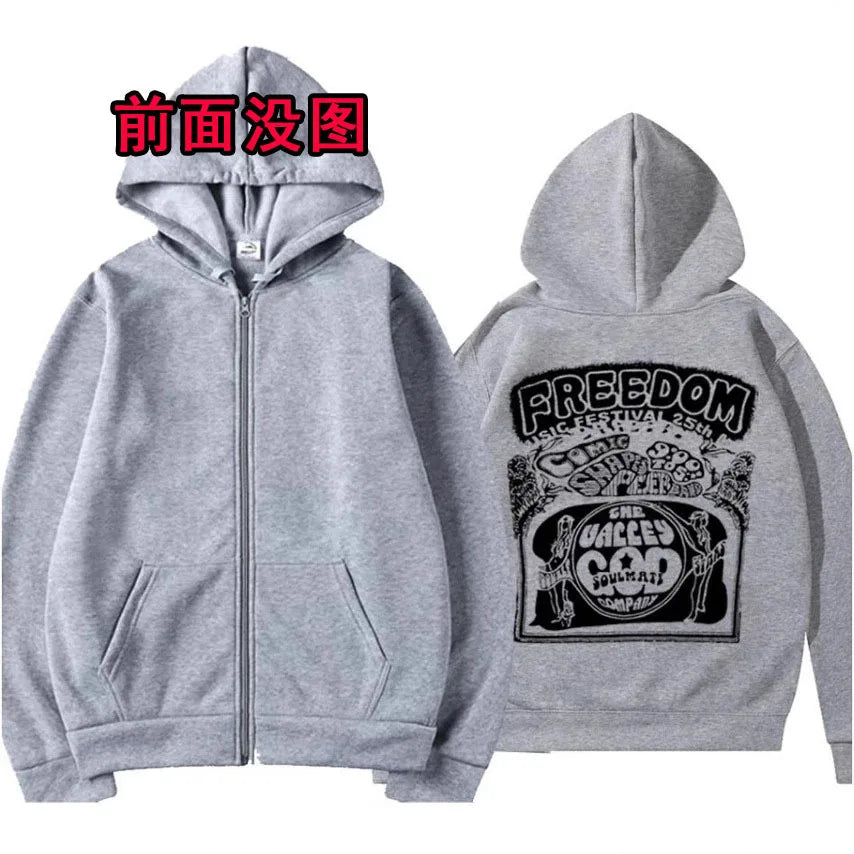 Cry of Fear Simon Zipped Hoodie - Men's Casual Fleece Hooded Jacket