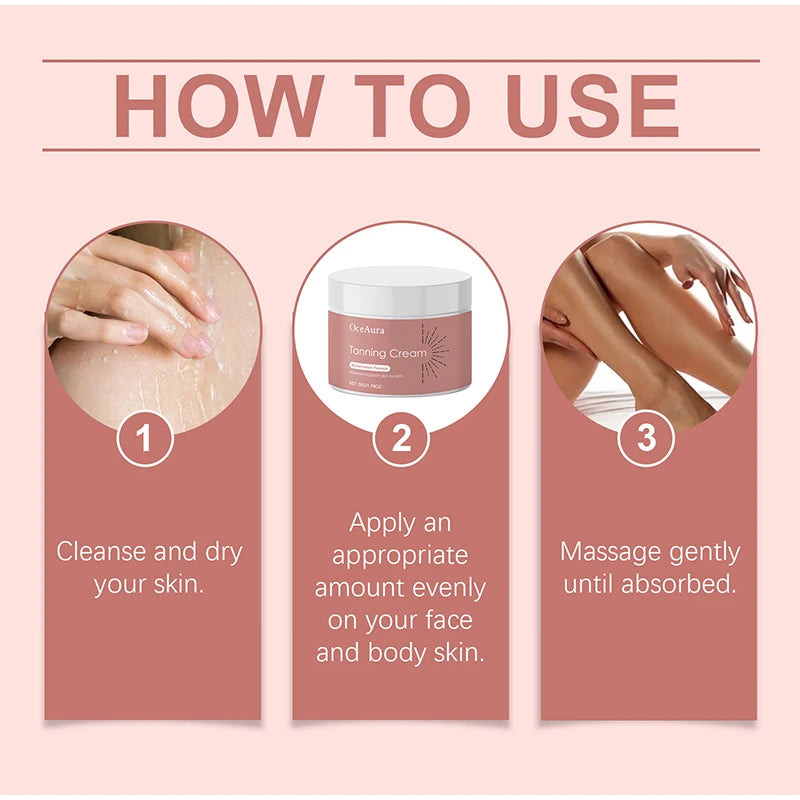 Self Tanning Drops Natural Herbal Enhance Skin Melanin Liquid Bronzer Tanner Body Face Prevent Sunburn Sunless Tanning Products