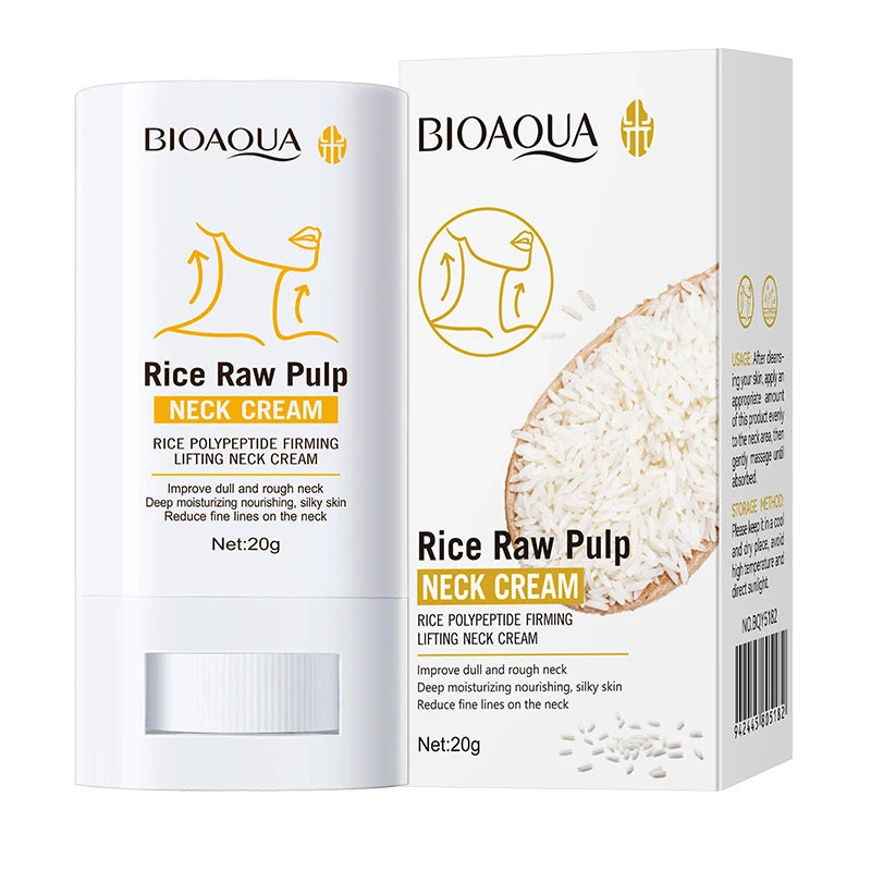 Korean Rice Raw Pulp Moisturizing Neck Cream - Anti-Aging Firming