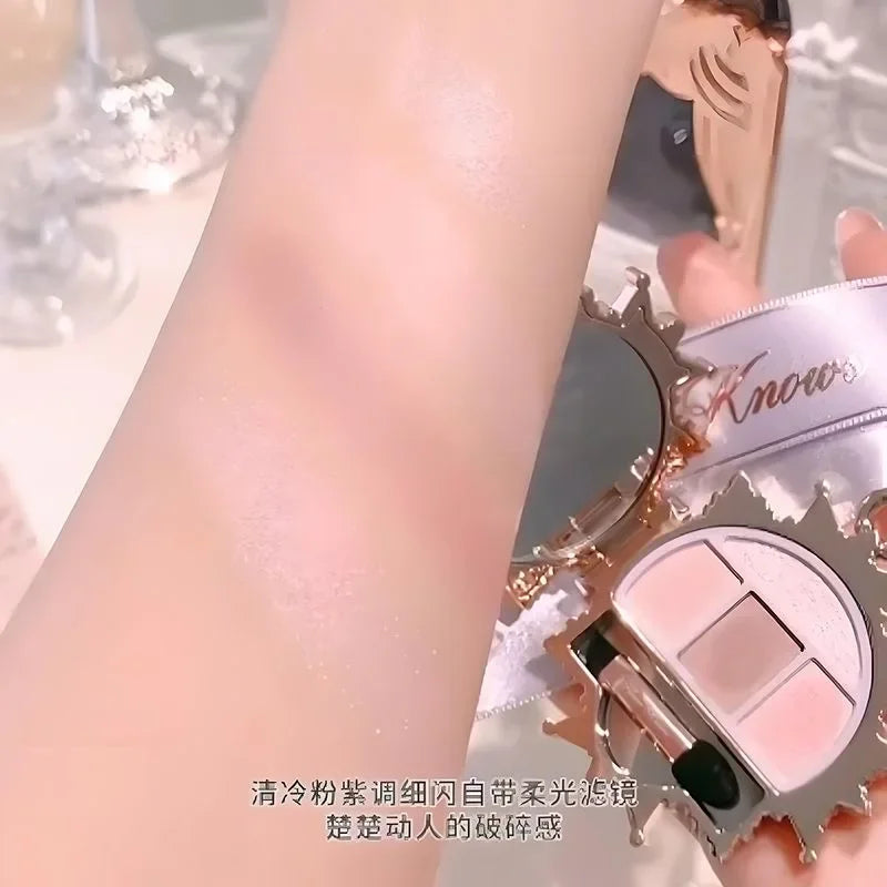 Flower Knows Knight Unicorn The Keychains Under-eye Puffiness Sleeping Silkworm Powder Long-Lasting Brightening Makeup Pendant
