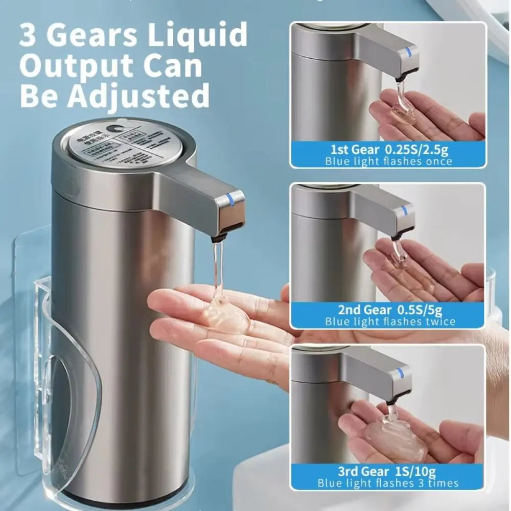 Dispensador automático de jabón sin contacto de acero inoxidable 304 a prueba de agua, máquina inteligente de desinfectante de manos reutilizable