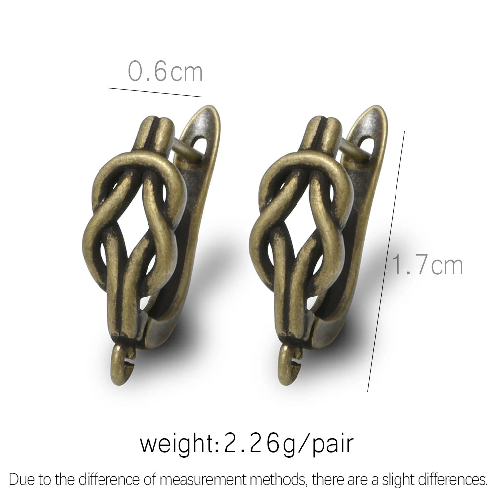 Antique Bronze DIY Earring Hooks Findings (1 Pair)