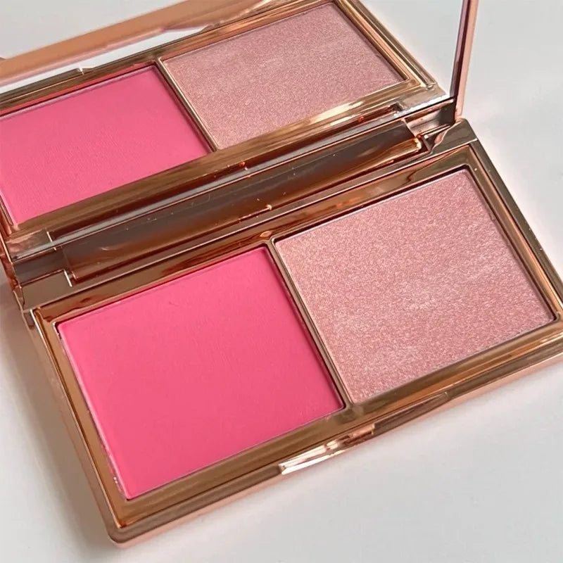 Charlotte Tilbury PILLOW TALK Series Soft Heart Double Color Powder Blusher Color Plate Hot Color Code First Love Sex on Fire