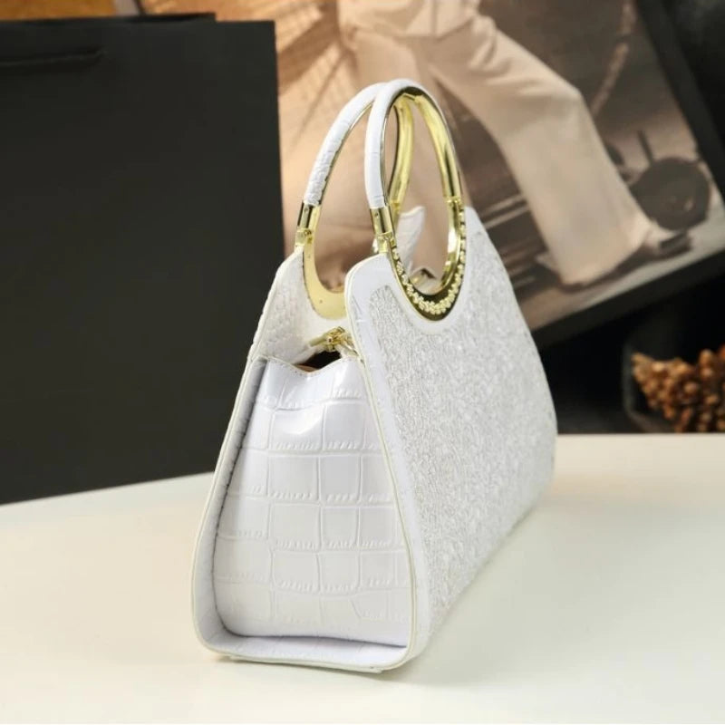 Fashion Popular Women's Bag High Quality Crocodile Pattern Shoulder Bag Trend Brand Genuine Leather Crossbody Bag Luxury Handbag