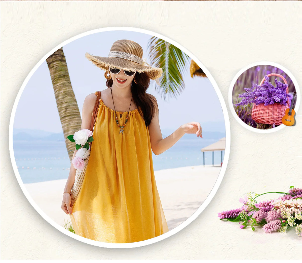 Vacation Family Matching Outfit Beach Mother‑Daughter Girls Yellow Maxi Dress Father‑Son Tops Shorts Sets Holiday Couple Clothes