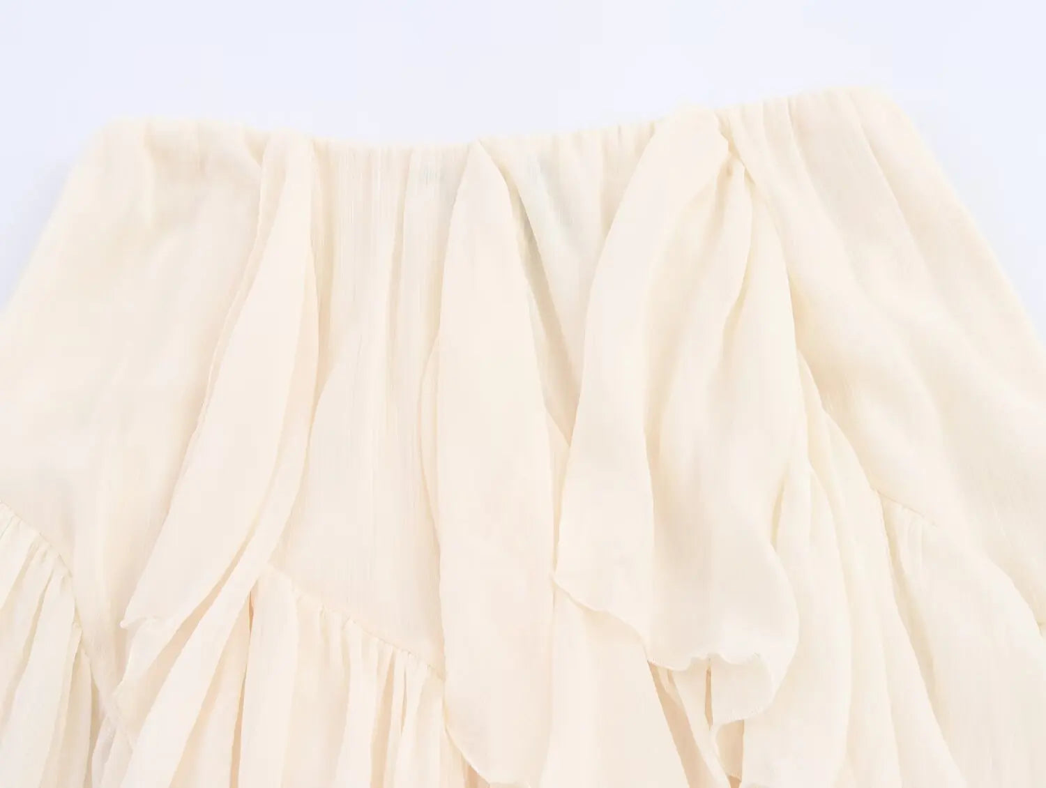 Irregular Ruffles Cake Skirt Pleated Cake Womens Skirt High Waist Faldas Mujer Japan Style Eleganr Skirts Spring Summer 2025