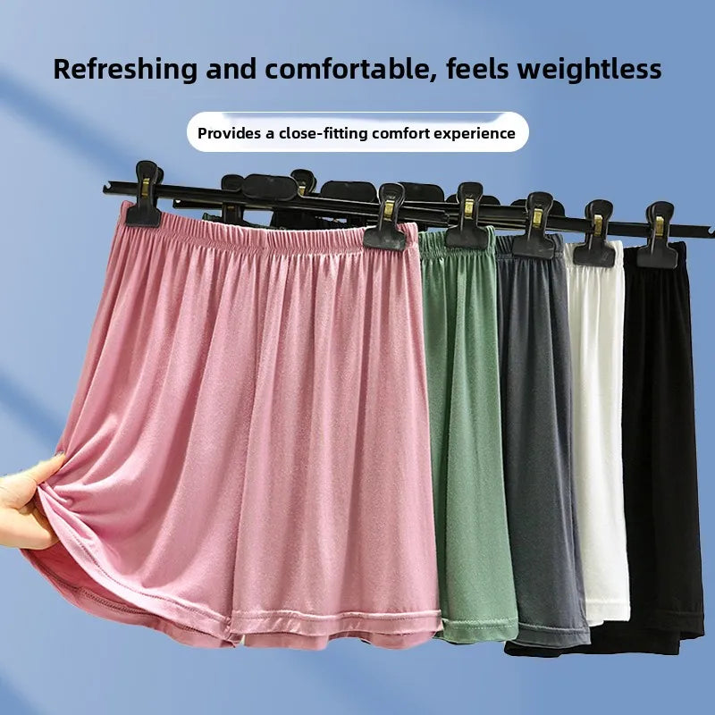 July Deer Women's High Waist Modal Wide Leg Casual Pants