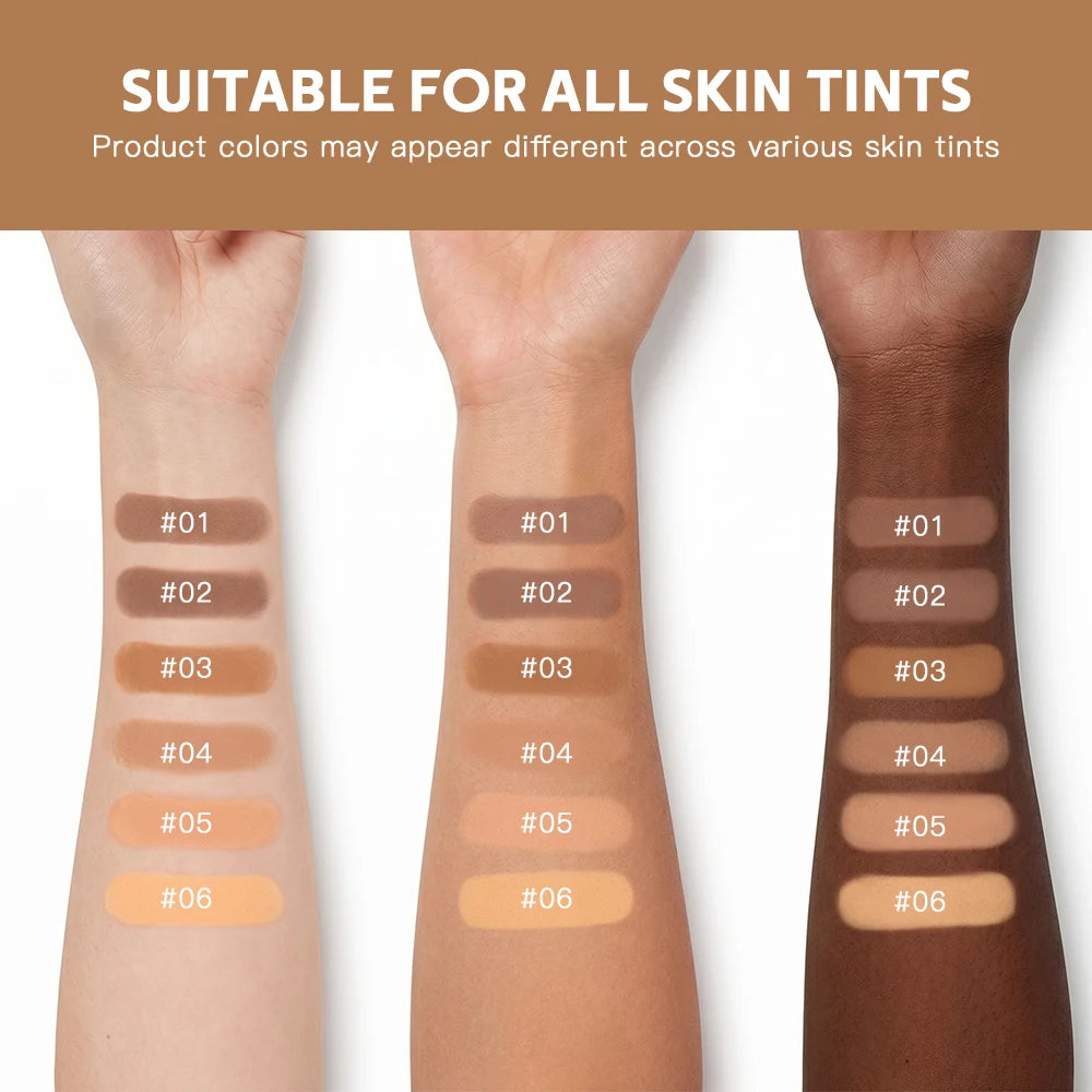 Long Lasting Compact Powder Waterproof Sweatproof Soft Matte Oil Control Setting Powder Face Makeup Cosmetic