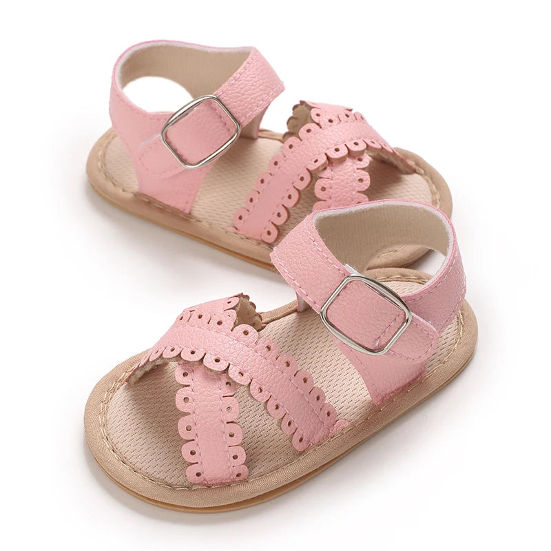 Summer newborn children's shoes, girls' sandals, children's shoes, outdoor casual walking shoes, 0-18 months old