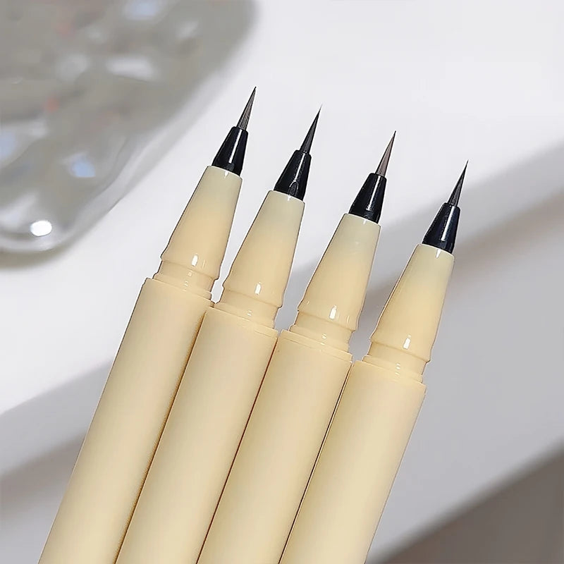 Waterproof Quick-drying Liquid Eyeliner Ultra-fine Matte Smooth Silkworm Eyeliner Beginner-Friendly Create A Charming Eye Makeup