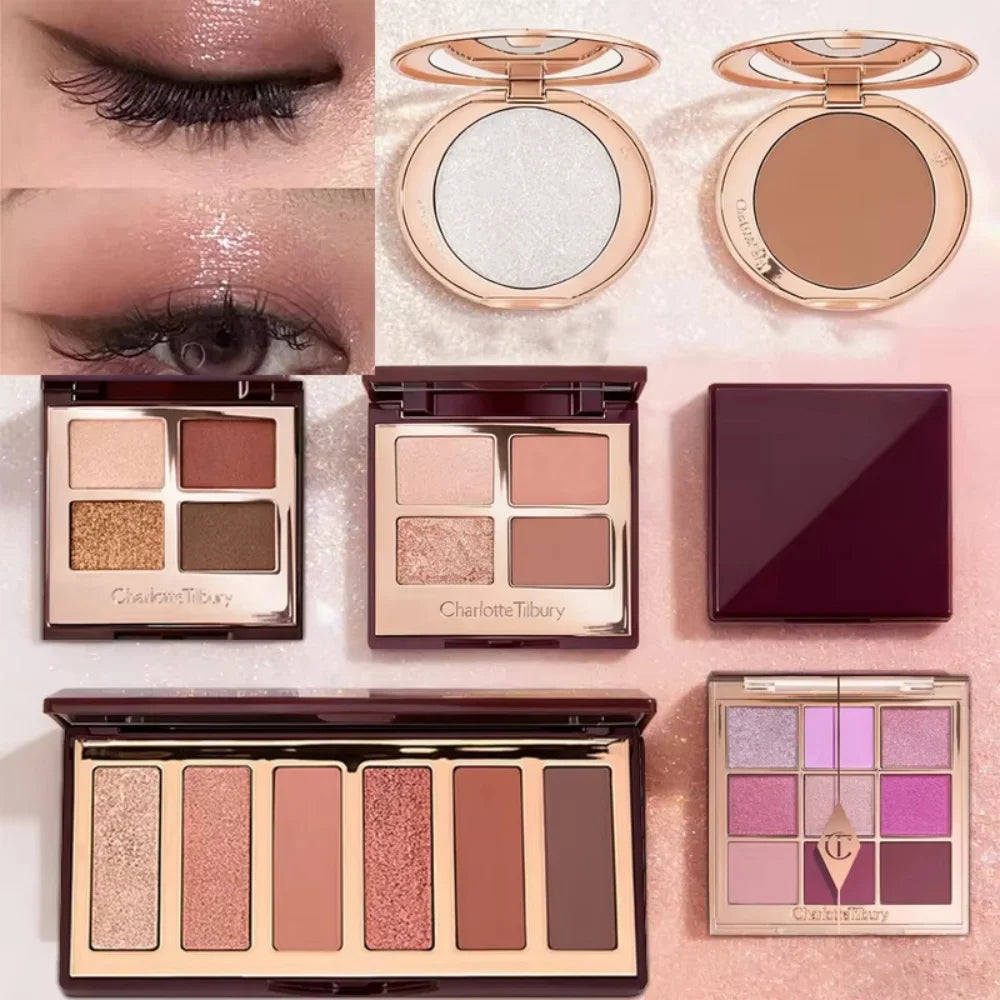 Charlotte Tilbury Super Nudes Easy Eye Palette Luxury Mini 6-shade Nude Eyeshadow Palette Satin-matte Shimmer Metallic Finishes