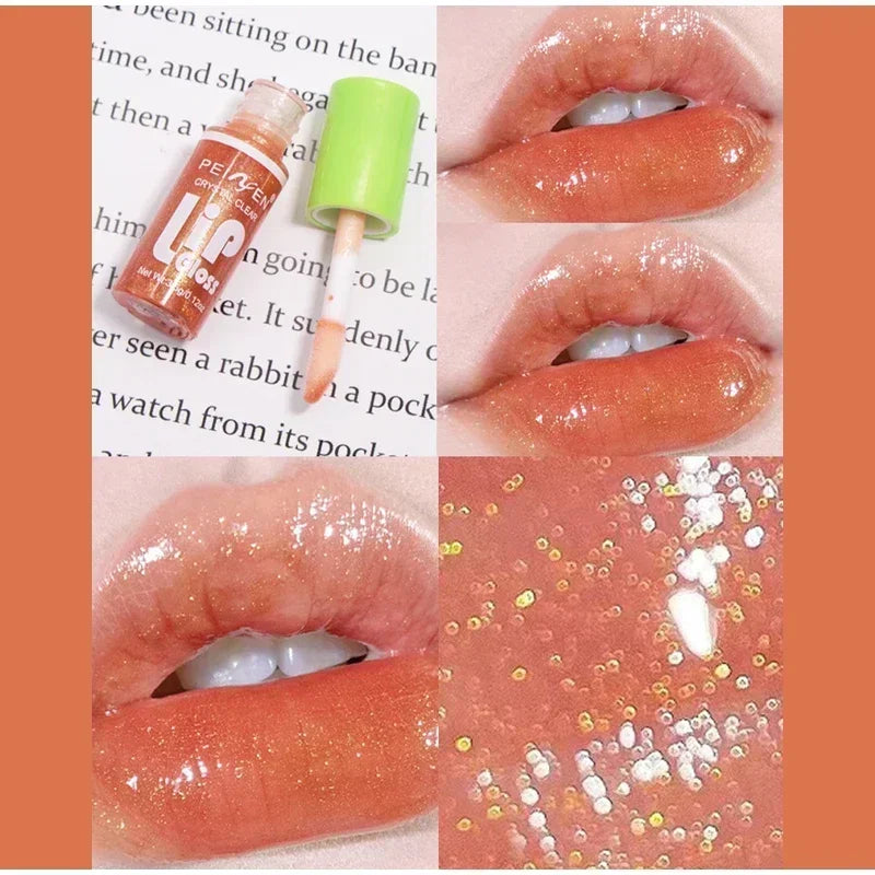 6-Piece Lip Gloss Oil Set,Aloe Vera Liquid Lipstick, Long-Lasting Moisturizing Smudge-Proof Lips Tint ,Non-Sticky Cosmetics