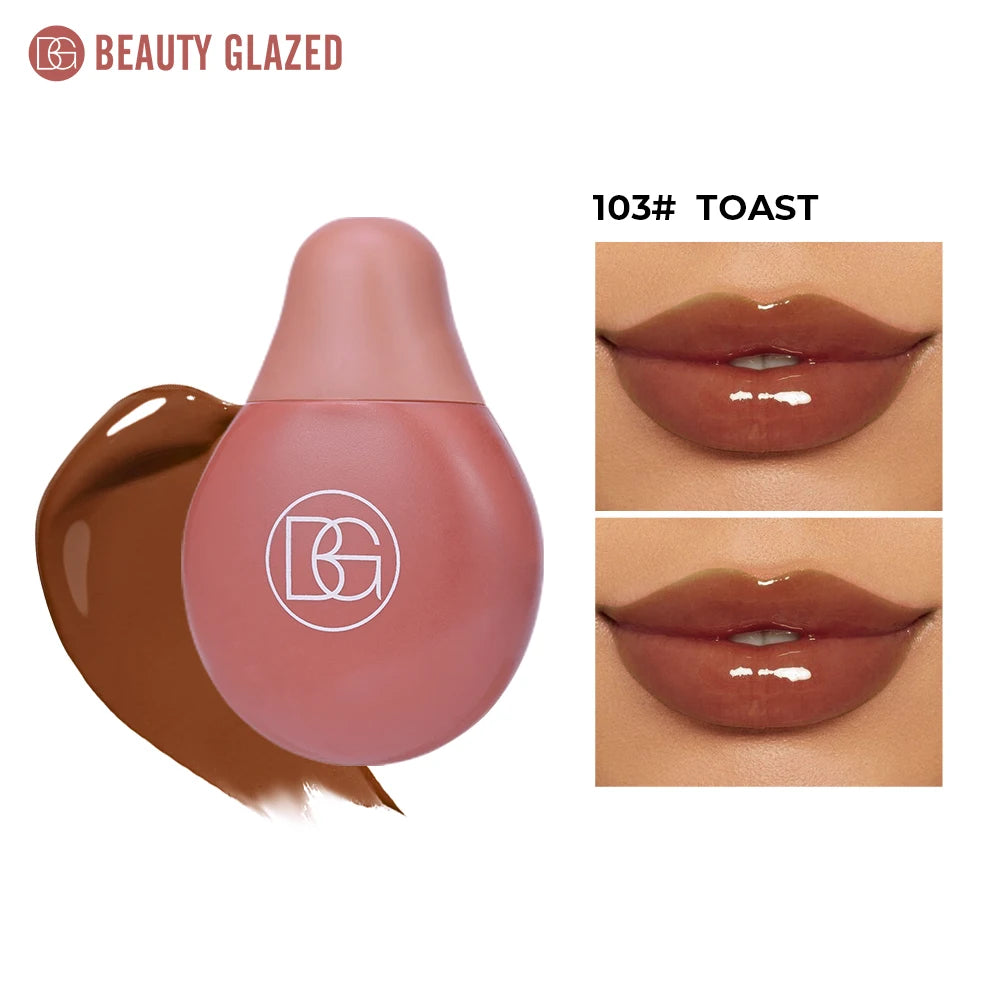 Beauty Glazed 4-Color Lip Gloss Moisturizing Lip Oil - 15ml