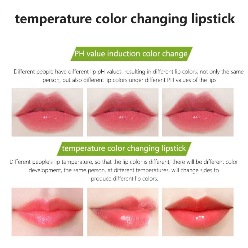 Aloe Vera Temperature Color Changing Lipstick Moisturizing Jelly Lip Balm Long Lasting Nourishing PH Reactive Lip Gloss Lip Care