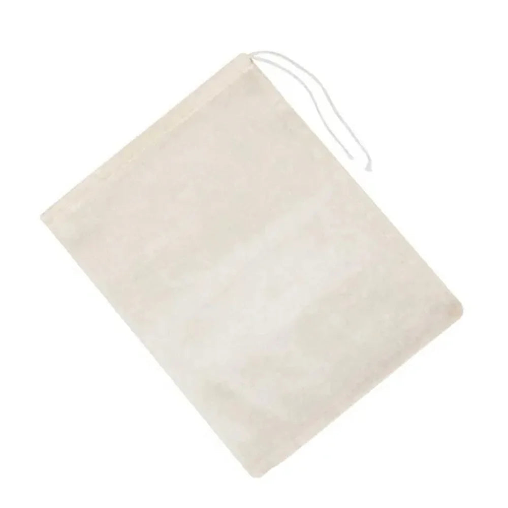 Artículos de cocina de gasa de algodón reutilizables, tela para filtrar tofu y queso, filtro de leche, café, artilugios, comedor, bar, bolsas con cordón para el hogar