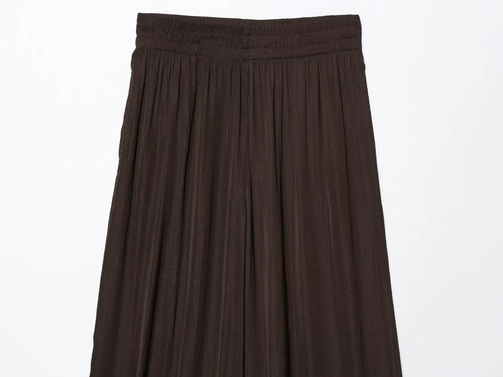 KONDALA Women's Wide Leg Pants - Casual Elastic Waist Trousers Pink