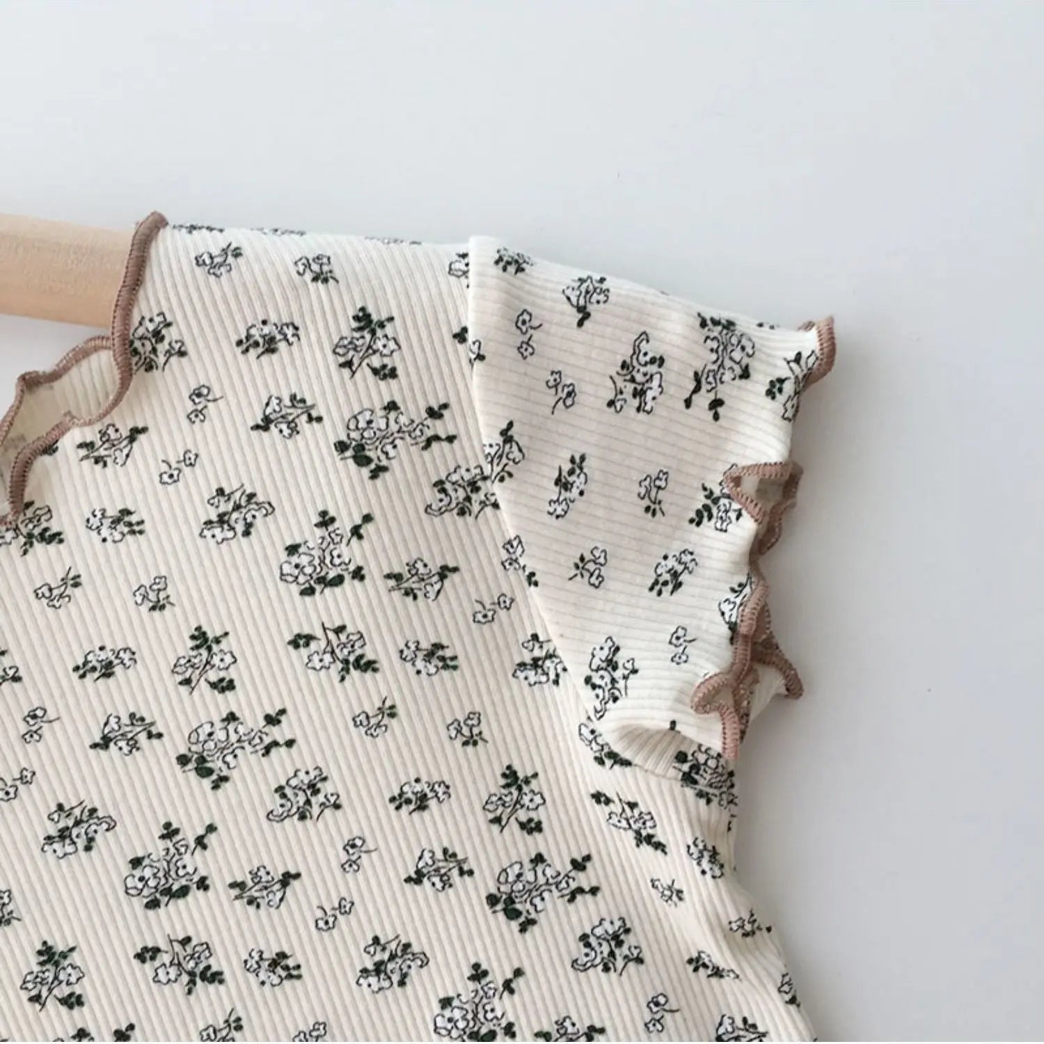 Baby Girl Floral Pajamas Set Summer Short Sleeve Thin Two Piece Outfits Toddler Kids Sleepwear Infant Home Wear Children Clothes