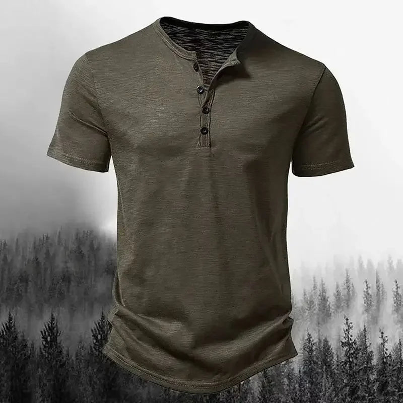 New Men's Short Sleeve Collar Polo Shirts Summer Solid Color Casual Polo Shirt Trendy Breathable Loose Basic  Oversize Top ﻿