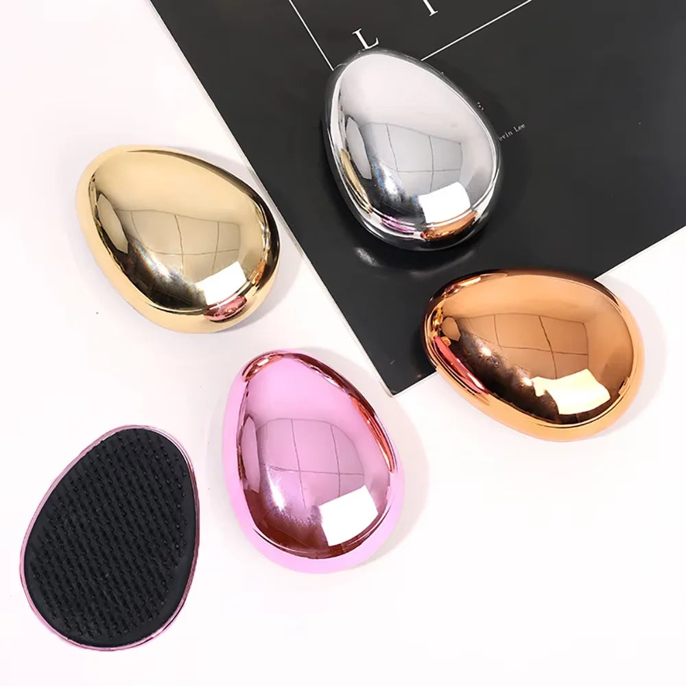 Electroplating Magic Hairbrush Detangling Anti-Static  Scalp Massage Comb Portable Exfoliating Hairdressing Styling Tools