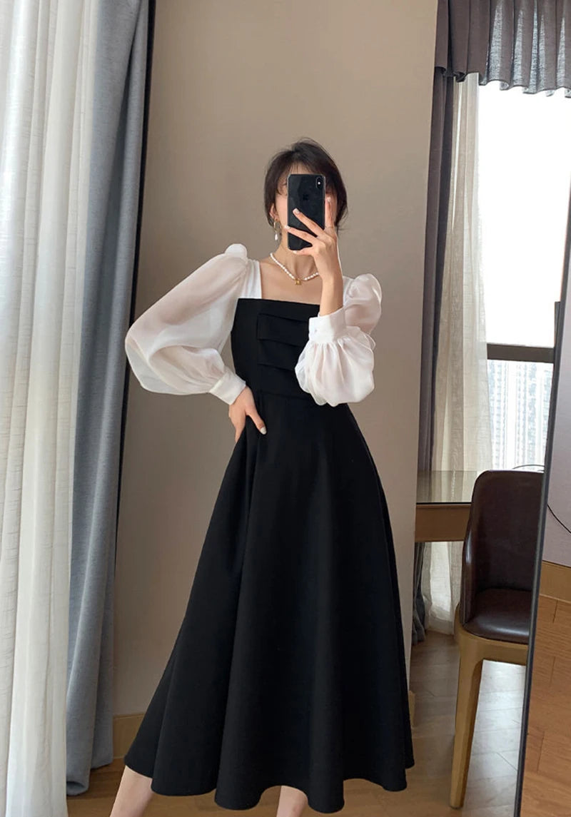 Women's Elegant Chiffon A-Line Dress