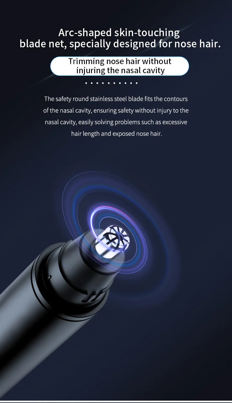 Mini Pocket Nose Hair Trimmer Painless Clipper Nose Ears Hair Eyebrow Waterproof Portable Trimmer For Men Women