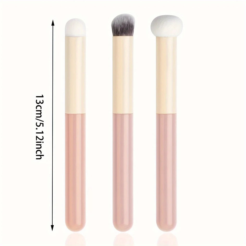 3Pcs Soft Mushroom Sponge Head Makeup Brushes,Concealer Brush Lipstick Lip Powder Puff ,Foundation Contour Cosmetic Tools