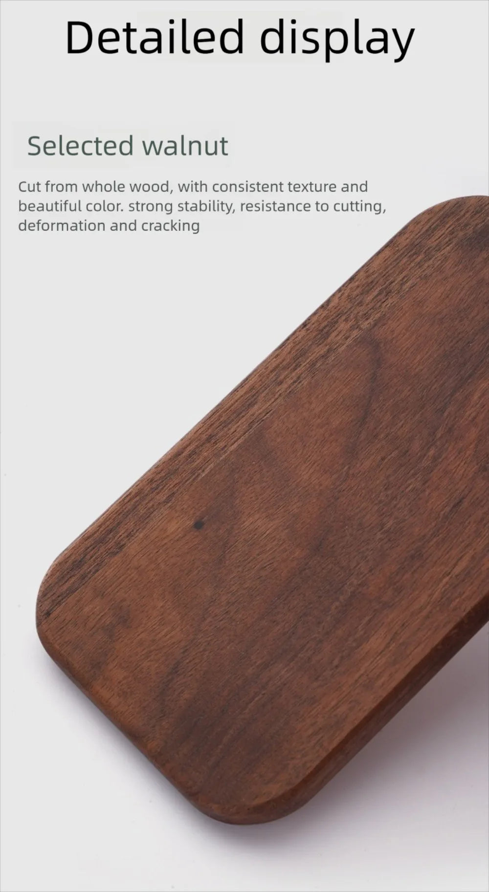 Wooden Outdoor Cutting Boards Double-sided Portable Fruit Cutting Board Walnut Camping Kitchenware For 800/1000ml Lunch Box