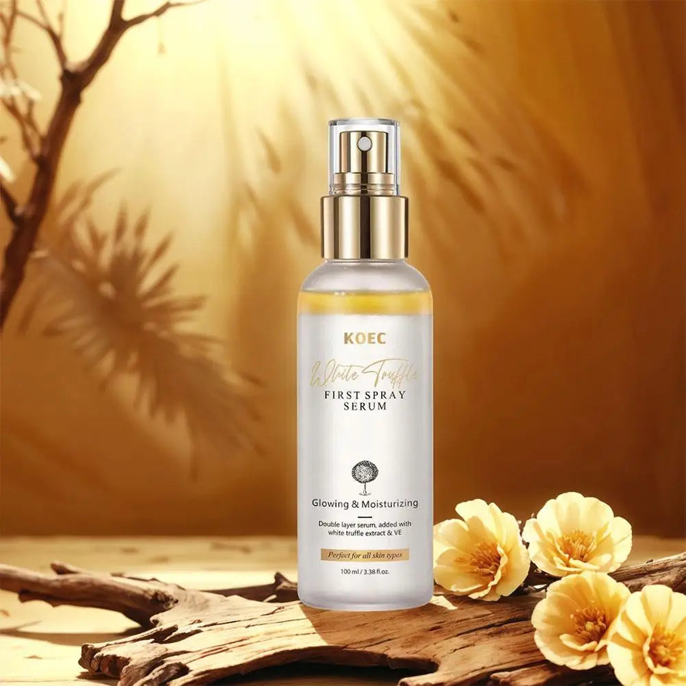 KOEC White Truffle First Spray Serum, Moisturizing Glowing Facial Setting Spray, Hydrating Nourishing Skin Care Mist 100ml