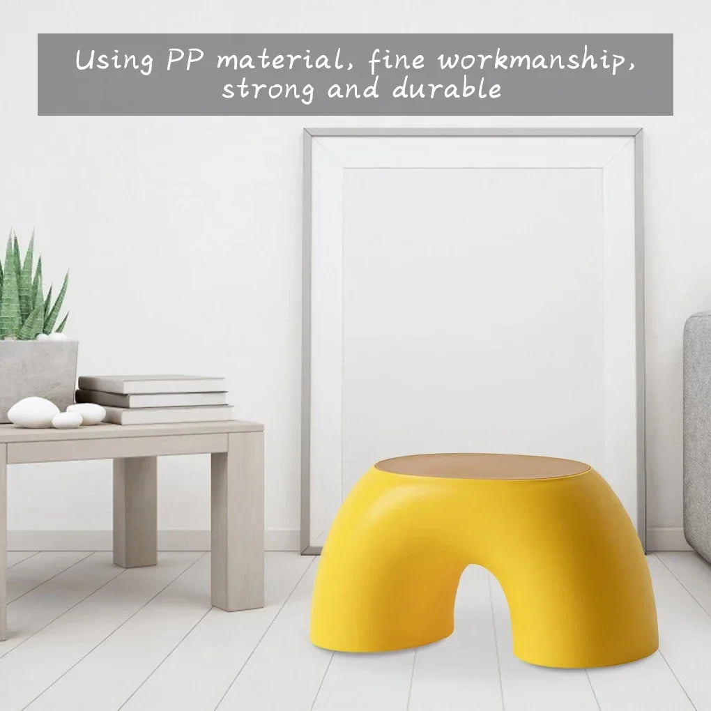 Stool Plastic Rainbow Shape Footstool Safety Kids Step Stool Seat For Living Room Indoor Furniture Children'S Stool Toy