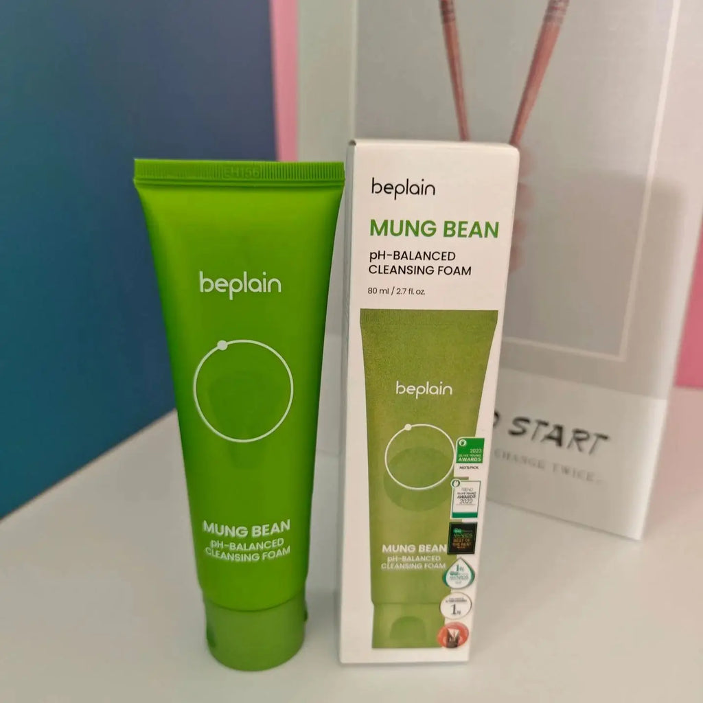 South Korea's Beplain Bifeiyin Mung Bean Facial Cleanser 80g Amino Acid Cleansing and Gentle Cleansing