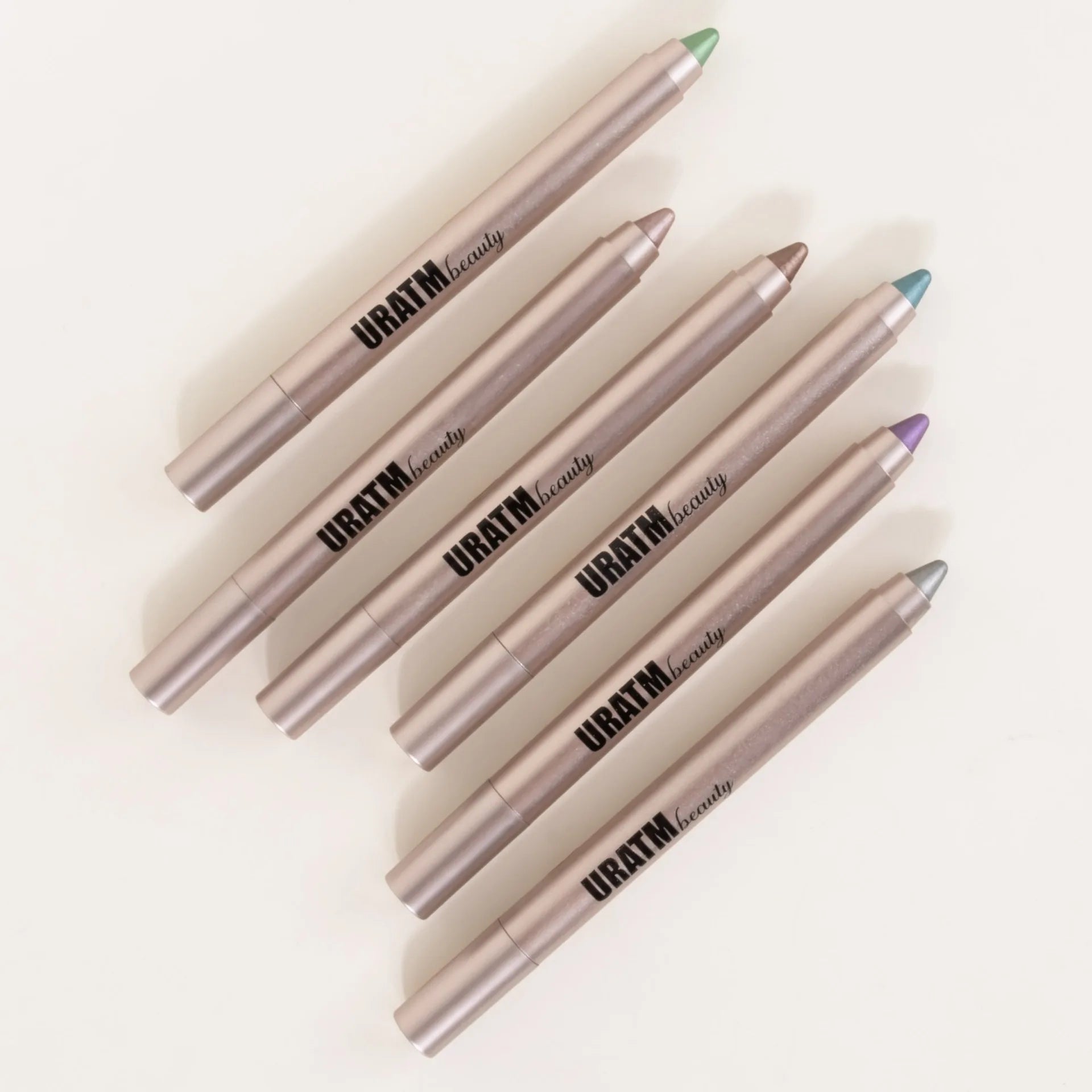 6-color Pearl Eyeshadow Pen Metallic Purple Green Eyeliner and Silkworm Pen Gliter for Eyes Lasting Waterproof Make Up Crayon