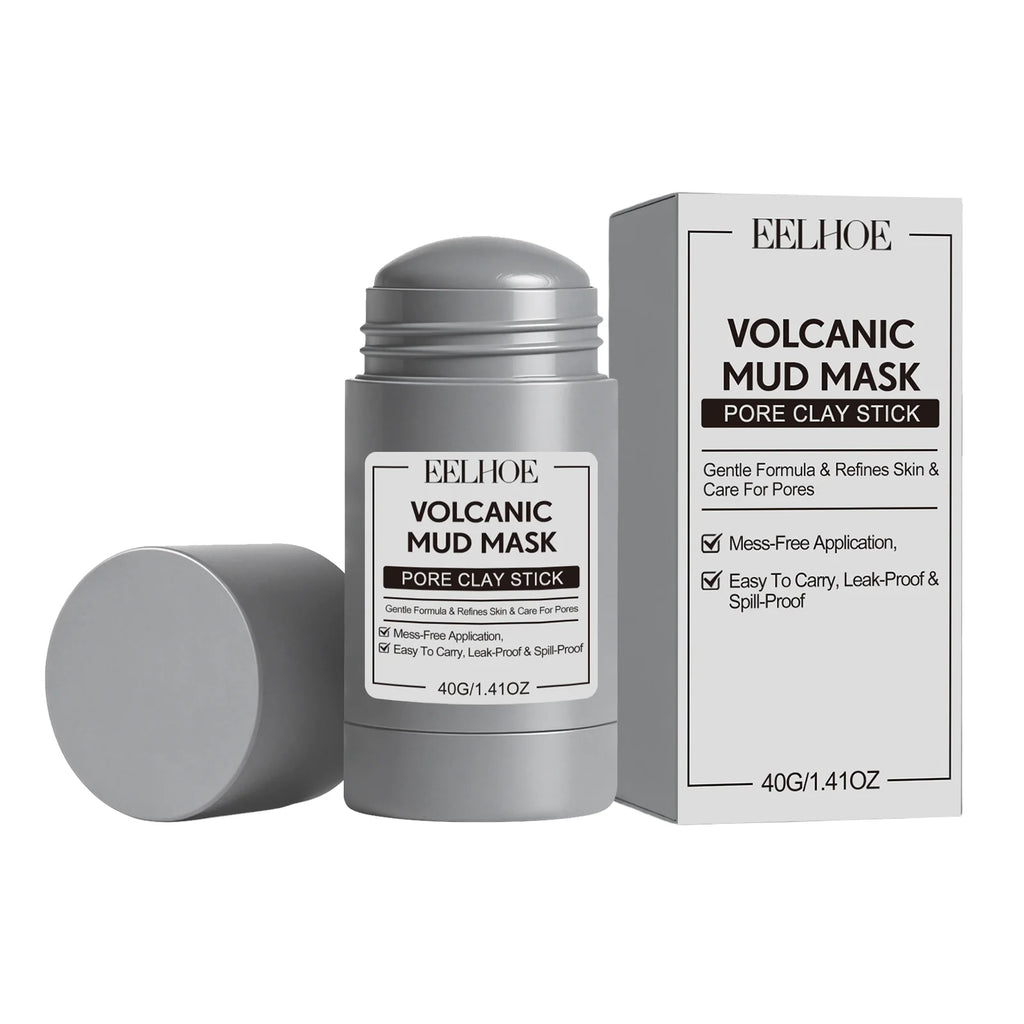 Alaska Volcano & Green Tea Deep Pore Cleansing Mask Stick Blackhead Remover&Oil Control Exfoliating Clay Mask for All Skin Types