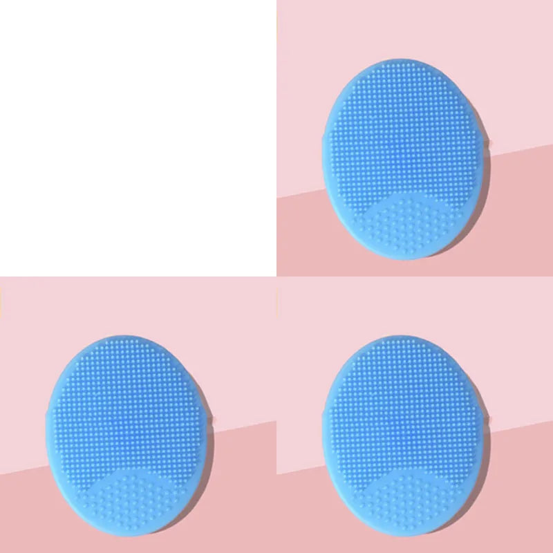 1/4pcs Silicone Face Scrubber Facial Cleansing Brush Face Exfoliator Blackhead Acne Face Wash Brush for Deep Cleaning Skin Care