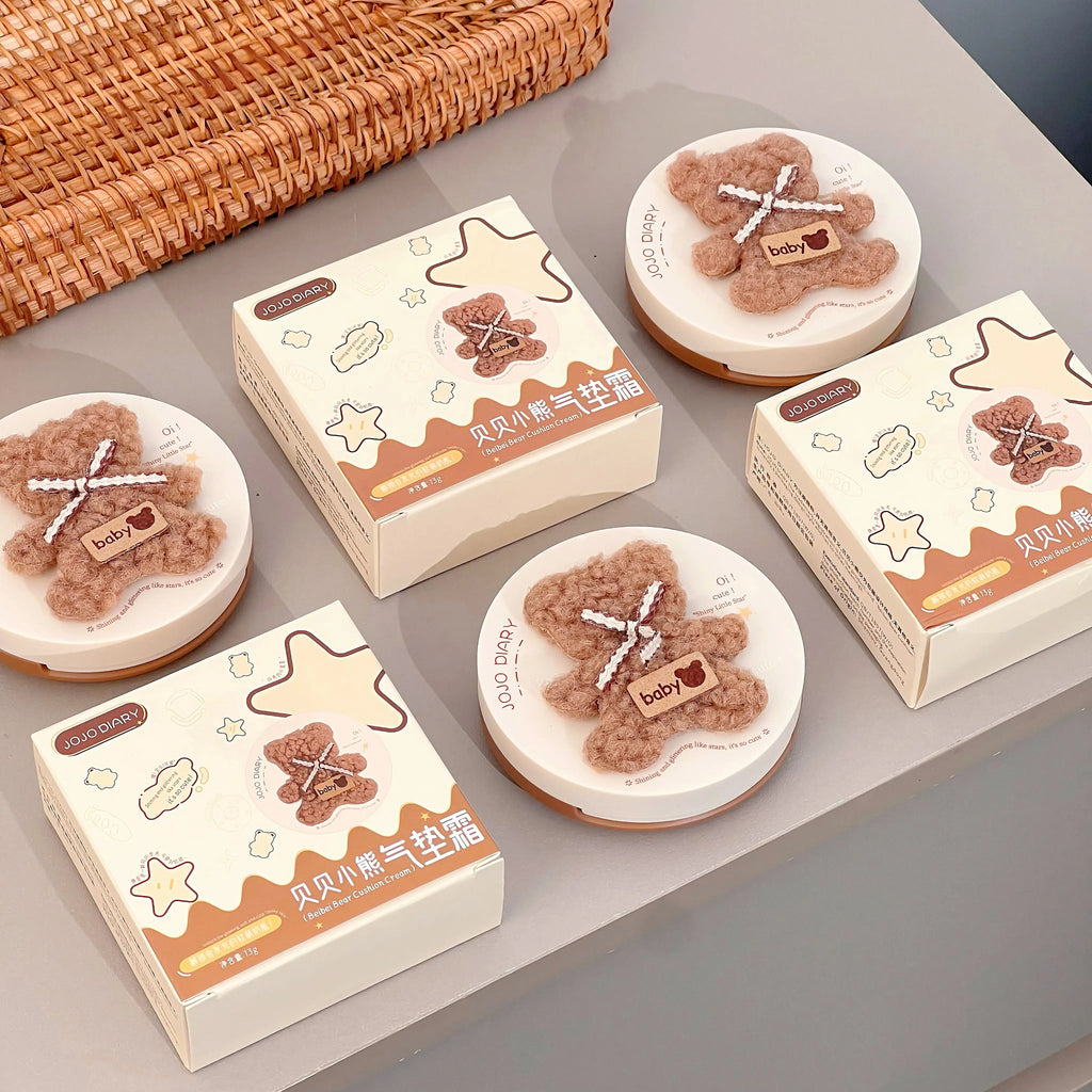 JOJO DIARY Plush Bear Hydrating Air Cushion BB Cream 13g