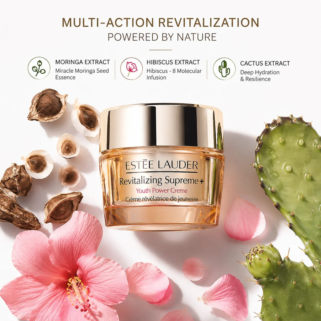Estee Lauder Revitalizing Supreme+ Youth Power Soft Cream Lifting Firming Hydrating Fade Lines Wrinkles Collagen Boost For