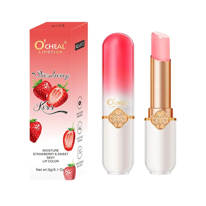 Moisturizing Twist-Up Lip Gloss - Pink Glossy Long-Lasting Lipstick