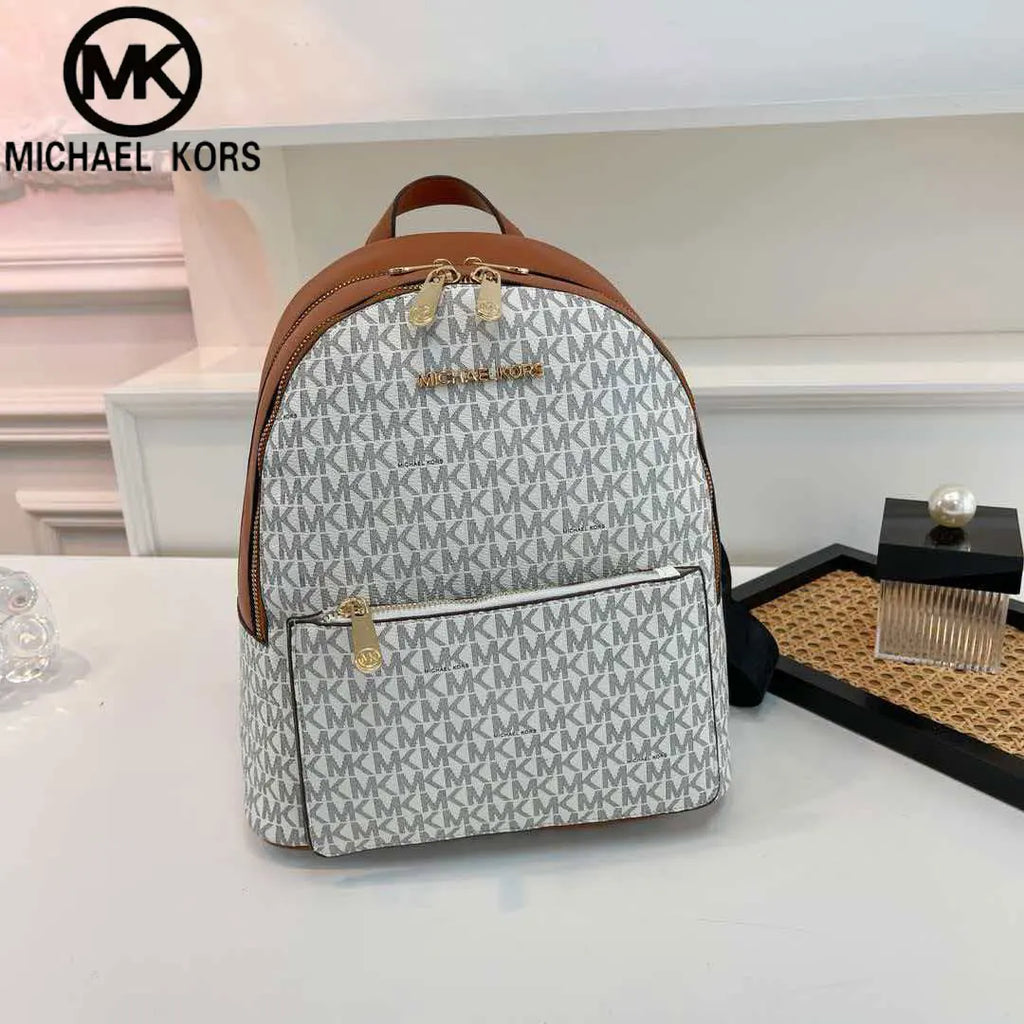 Michael Kors Sheila Series 2026 New Fashion Urban Women’s Large-Capacity Casual Travel Backpack, Simple PVC Material Waterproof