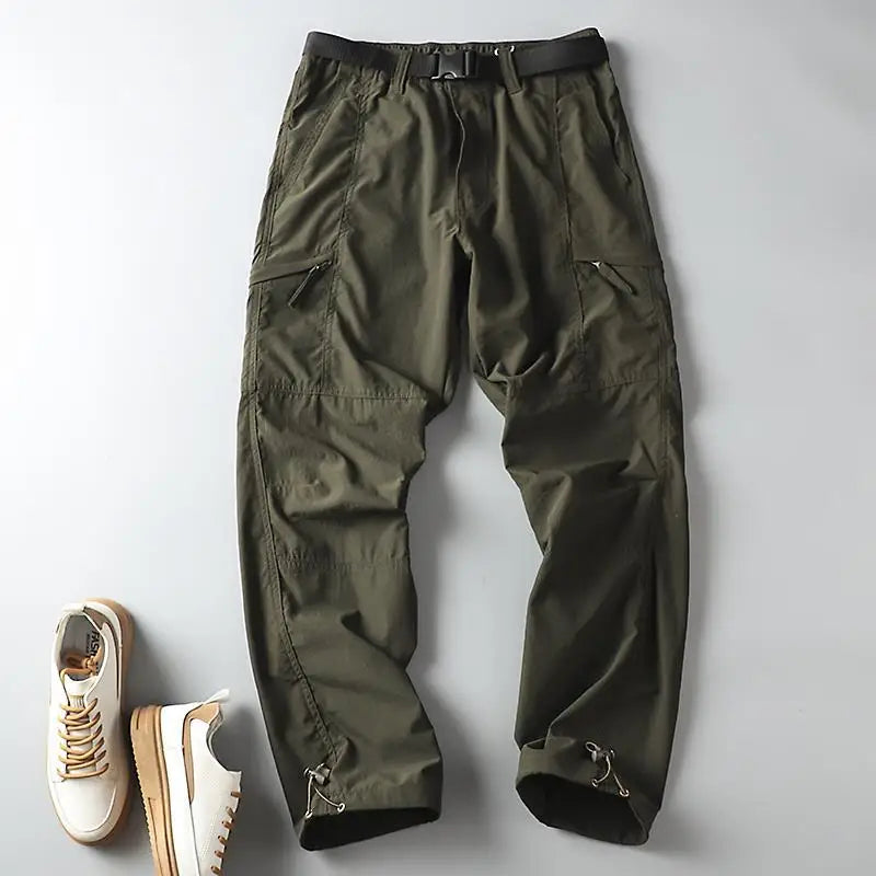 Outdoor Workwear Pants Men'S Loose Fleece Lined Thick Soft Hiking Mountain Climbing Windproof Waterproof Jacket Pants