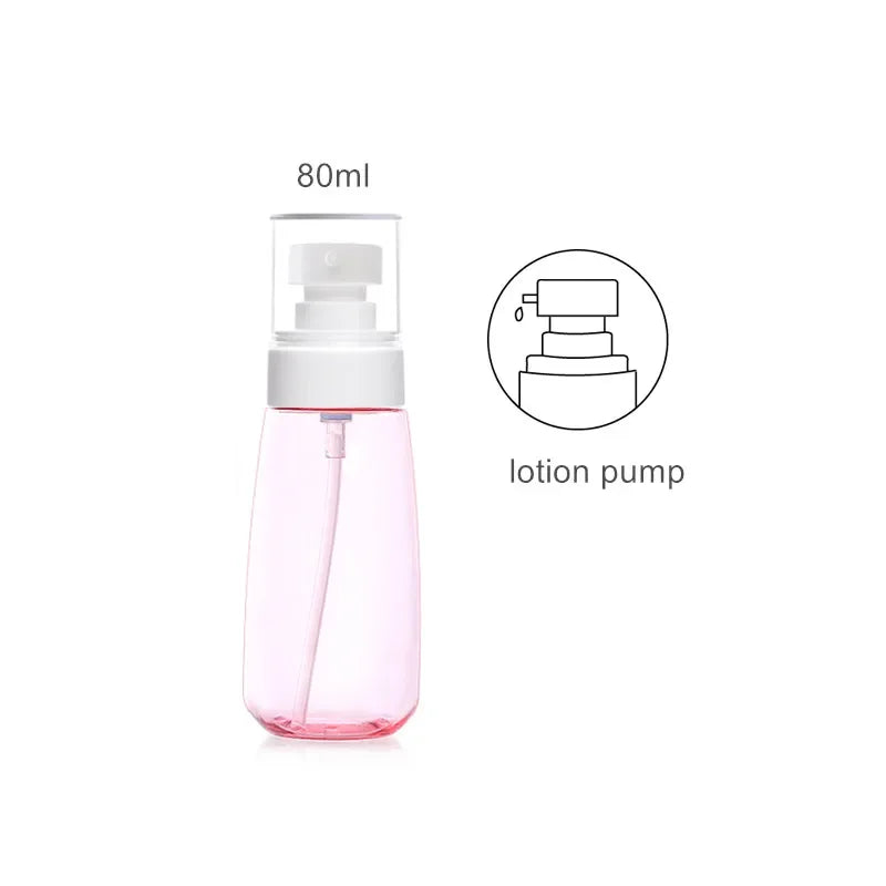 Upg Fine Mist Spray Bottle Set 30ml 60ml 100ml Refillable Travel Bottle With Lotion Pump