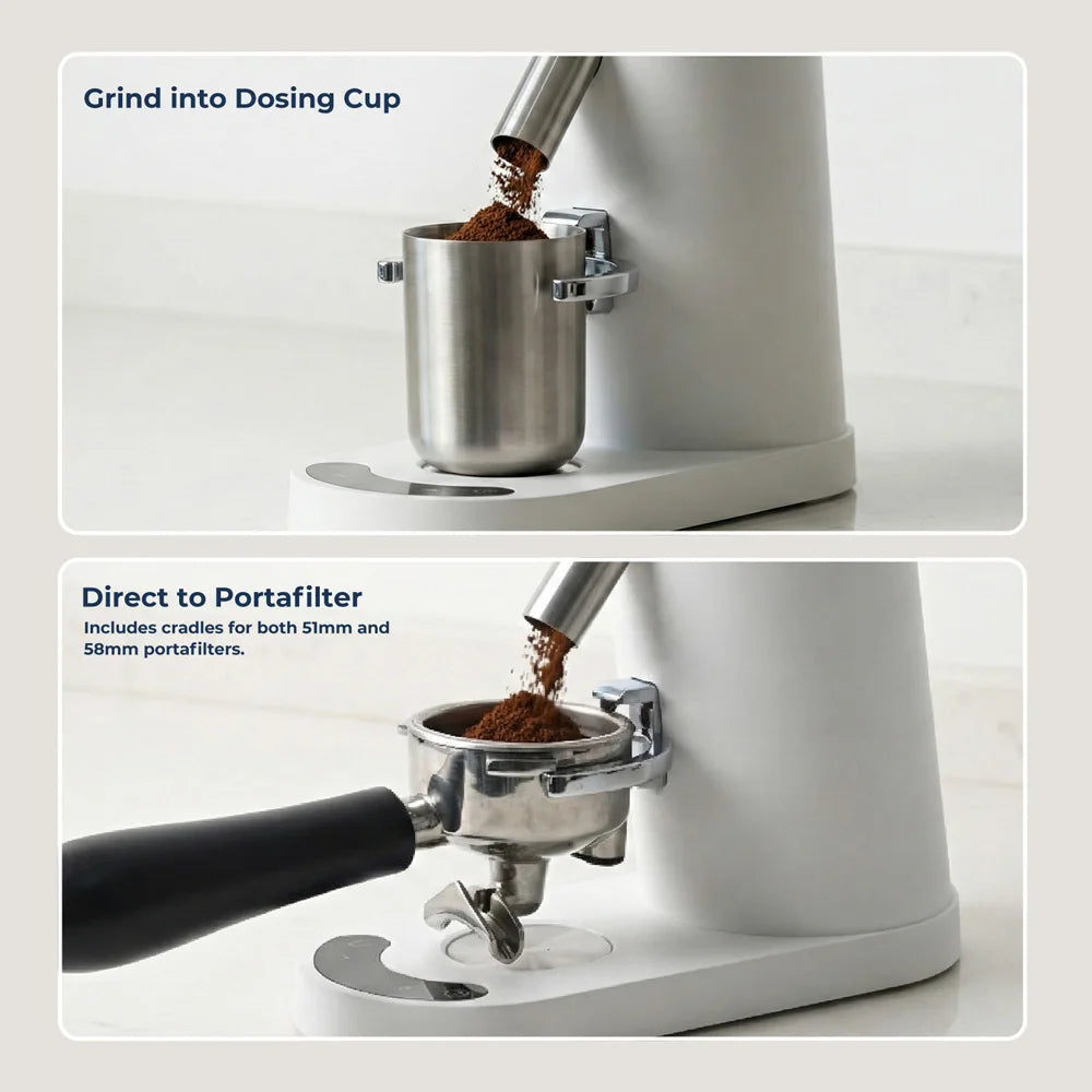 Portable Cordless Burr Coffee Grinder,60‑Speed Fine‑Coarse Adjustment,Rechargeable Coffee Mill for Camping, RV, Office & Kitchen
