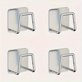 Estante de almacenamiento de cocina de 4 piezas, tabla de cortar multiusos sin perforaciones para debajo del armario, accesorios